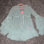 Dolls Kill Sugar Thrillz Green Babydoll Sundress Photo 4