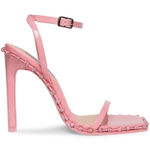 Steve Madden Steve Madden Zelle Square Toe Rhinestone Heels in Pink Size 9 Photo 0