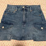 Aritzia Denim Forum Cargo  The '90s Mini Denim Skirt Photo 0