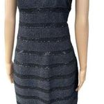 Carmen Marc Valvo Sequin Embellished Black Bandage Strapless Dress sz M Photo 2