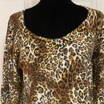 Capri longsleeves leopard sequins & beads sweater. Size large Photo 3