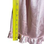 Lucy in the Sky Los Angeles Ruffle Halter Dress Pink Sz Small Lingerie Tie Back Photo 4