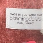 Vintage Burnt Orange Color Bloomingdale's Mohair & Wool Scarf Made in Scotland Photo 6