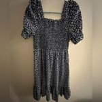 Navy and White Floral Print Dress Size L Photo 1