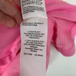 J.Crew women's medium color block hoodie pullover pink yellow spring sweatshirt Photo 8