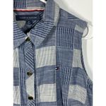 Tommy Hilfiger  Women's Denim Sleeveless Button-Up Shirt Dress Blue Size 10 Photo 4