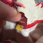 Farm Rio  Red and White Floral Bubble Skirt Size Medium Photo 6