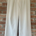 Michael Kors High Rise Wide Leg Cropped Trousers Pants White Women’s 4 Gold Photo 0