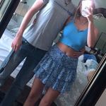 Blue Floral Skirt Size M Photo 2