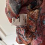 Ulla Johnson  Silk Tahlia Midi Dress Coral Bloom Asymmetric Sleeve‎ Size 4 Small Photo 13