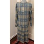 ZARA  Blue Metallic Dress Size Small S New NWT Long Sleeve RARE HTF GORGEOUS Photo 3