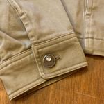 Christopher & Banks  Jacket Medium Olive green jeweled buttons lightweight pocket Photo 3