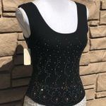 🆕🌟Jeweled & Beaded Cashmere Tank Top Size 4 Photo 5