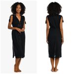 La Blanca ππ Island Fare Cover-Up Midi Dress ~ Black Small NWT Photo 2