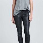 DL1961  Emma 4 Way Stretch Python‎ Print Leggings Black Low Rise NWOT Size 25 Photo 3