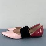 Andrea Gomez Dakota Pink Leather Pointed Toe Ballerina Flats Size 8 Photo 3