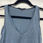 Maje 100% Linen V-Neck Womens Beach Blue Tank Top Size XS Lightweight Breathable Photo 2