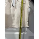 Nicole Miller Linen Top XL Beige Button Down Boho Lagenlook Short Sleeve NWT Photo 8