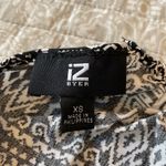 Iz Byer  Black White High Neck Patterned Tank Top Extra Small Photo 3