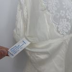 JCPenney Vintage Fantasia Ivory Lace Tank Top USA Size 34 Lace White Photo 7