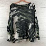 fab'rik Fab’rik Green Abstract Long Sleeve Loose Knit Sweater Size M Photo 5