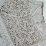 Coldwater Creek Lagenlook Taupe Beige Linen Cotton Crochet Vest Sz 10 Photo 6
