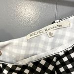 NEW Rachel Rachel Roy Black White Gingham Ruffle One Shoulder Classic Dress XL Photo 2