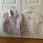 St. John Sport Sequin Butterfly Jacket and Tee Photo 1