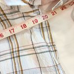 Veronica Beard Veronica‎ Beard Milly Plaid Flutter Sleeve Shirt size Medium in Multi Photo 9