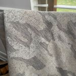 Anthropologie Clara Camo Wrap Scarf Grey 53” sq Photo 2