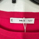 Mango MNG  Pink Crewneck Lightweight Sweater Viscose Cashmere Blend Size‎ M NWT Photo 1