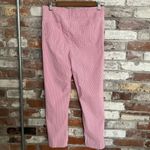 Mario Serrani  Italy Pink and White Striped Skinny Pants Size M Photo 3