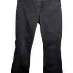 Ann Taylor  Petite Boot Crop Jeans Size 6P Faded Black Wash Cropped Ankle Photo 0