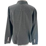 Lafayette 148  cotton poplins pinstripe button down shirt gray white sz 16 Photo 1