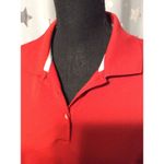Adidas Climalite Large Polo Red Womens Golf Short Sleeve Photo 2
