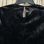 BCBGeneration Black Velveteen Sheer Peplum Blouse Photo 8
