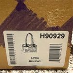 Brighton Lydia Black/Brown Leather Shoulder Bag w/ Faux Croc Accents Photo 7