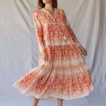 Christy Dawn  The Paloma Midi Dress Size Medium Sunset Gladiola Photo 2