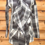 Lucky Brand NWT  Black Gray Wrap Jacket Cardigan Photo 0