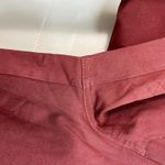 Isaac Mizrahi NEW women's deep red stretch zip pocket pants business casual 14 Photo 2