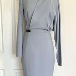 BLG Light Blue Midi Overlay Dress Size 8 Photo 1