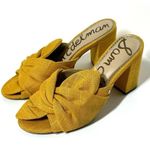 Sam Edelman  Oda Mustard Yellow Knot Heels Shoe Size 7 Photo 0