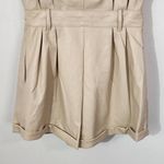 Grey Lab Cream Leather Romper NWT Size Small Cream Faux Leather Short Romper Photo 5