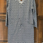 Peter Millar  Blue White Geometric Drawstring Beach Dress Cover Up Size Small Photo 0