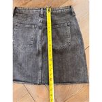 Banana Republic black denim skirt size 2 tall Photo 4