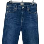 Citizens of Humanity Rocket High Rise Crop in Carmel Blue Raw Hem Womens Size 25 Photo 3