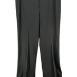 Theory Trousers Women 10 Black Wool Blend Pants Relaxed Straight Career Timeless Photo 0