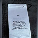 Liz & Co .Stretch Black Silver PinStripes Dress Pants Sz 6. 1 Button 2 Hook Clips Photo 5