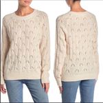 Elodie Nordstrom Cable Knit Crochet Lace Sweater Photo 0