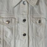 J.Crew White Cotton Button Front Long Sleeve Denim Jean Jacket Women Sz S Photo 4